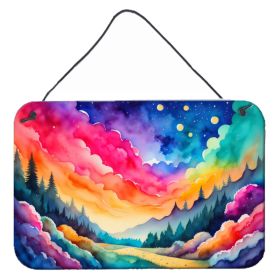 NEW Dusty Miller in Color Wall or Door Hanging Prints Aluminum Metal Sign Kitchen Wall Bar Bathroom Plaque Home Decor, 8HX12W, Multicolor